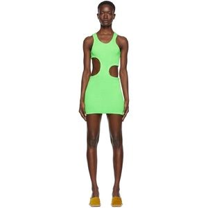 Rielli Mojave Cut Out Mini Dress in Green NWT Size XS/S